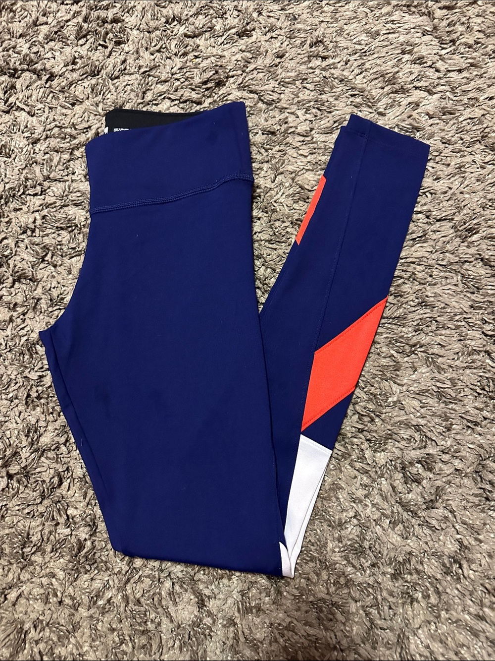 PINK Ultimate Colorblock Active Leggings with Red and White Accents